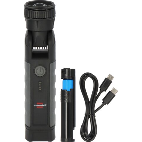 Akku LED Taschenlampe TL 1000 ACW 1000lm, 60 cm USB C/C Kabel