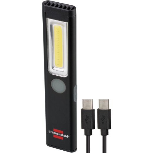 Brennenstuhl LED Akku Handleuchte PL 200 AC 200lm, IP20, USB C, USB Kabel - 1175590100