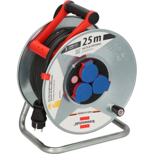 Brennenstuhl Kabeltrommel Garant S290 25m H07RN-F3G2.5 3fach Stedo/Klappd./Thermo <IP44> - 1198350