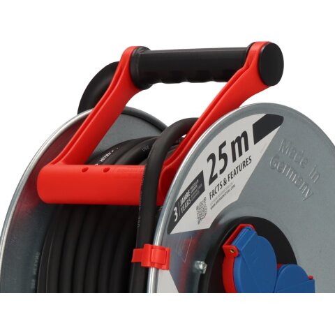Brennenstuhl Kabeltrommel Garant S290 25m H07RN-F3G2.5 3fach Stedo/Klappd./Thermo <IP44> - 1198350
