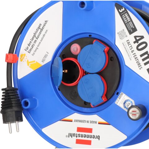 K-Tro. Garant 290 40m H07RN-F3G1.5 3fach Stedo/Klappd./Thermo <IP44>