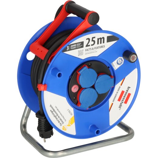 Brennenstuhl Kabeltrommel Garant 290 25m H07RN-F3G2.5 3fach Stedo/Klappd./Thermo <IP44> - 1208440