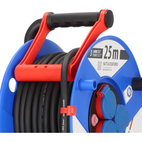 Brennenstuhl Kabeltrommel Garant 290 25m H07RN-F3G2.5 3fach Stedo/Klappd./Thermo <IP44> - 1208440