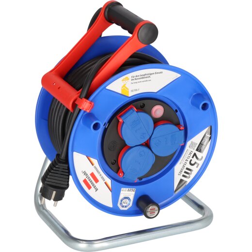 Brennenstuhl Kabeltrommel Garant 240 25m H07RN-F3G1.5 3fach Stedo/Klappd./Thermo <IP44> - 1218350