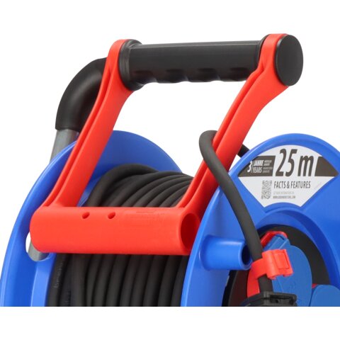 Brennenstuhl Kabeltrommel Garant 240 25m N05V3V3-F3G1.5 sw matt, 3fach Stedo/Thermo <IP44> - 1218580
