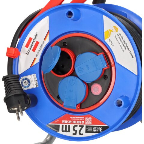 Brennenstuhl Garant Bretec 240 25m H07RN-F3G1.5 3fach Stedo/Klappd./Thermo <IP44> - 1218900
