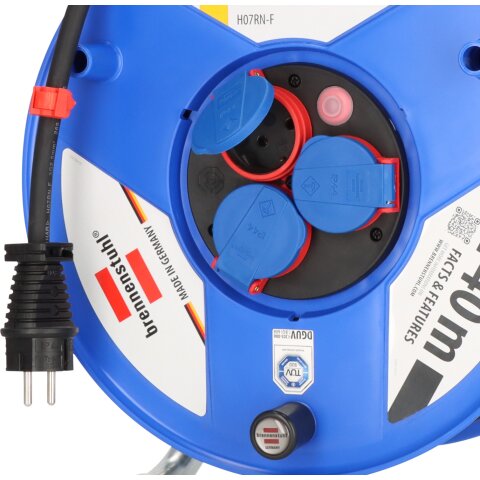 Brennenstuhl Kabeltrommel Garant 320 40m H07RN-F3G2.5 3fach Stedo/Klappd./Thermo <IP44> - 1233120