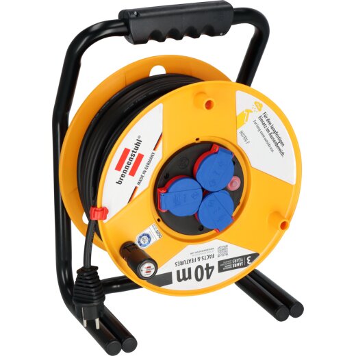 Brennenstuhl Kabeltrommel Brobusta 320 40m H07RN-F3G2.5 3fach Stedo/Klappd./Thermo <IP44> - 1318940