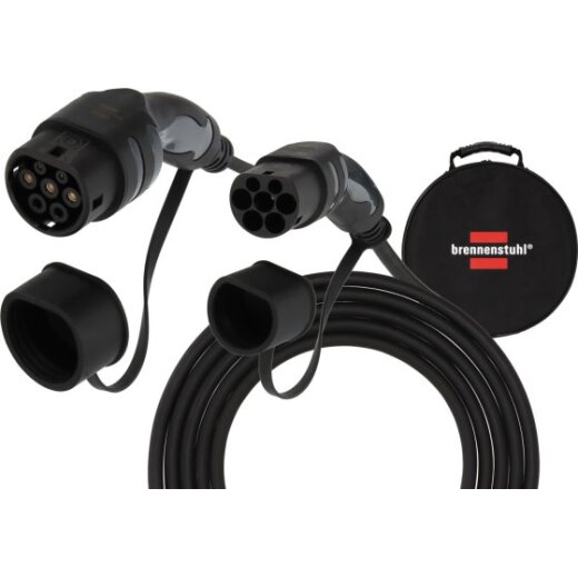 EV Typ 2 Ladekabel 11kW 480V/20A, 5m Kabel, IP55