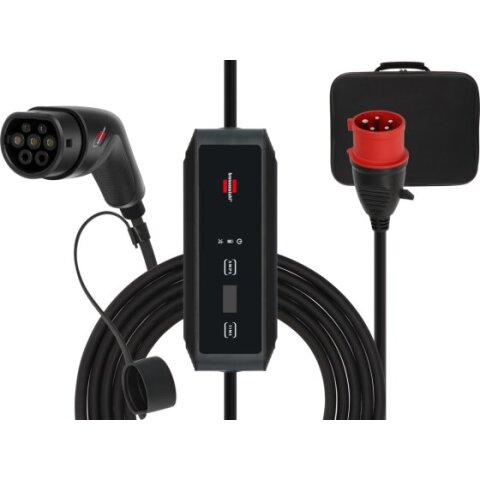 Tragbares EV Ladegerät Typ 2 CEE 11kW 400V 16A, 8m,...