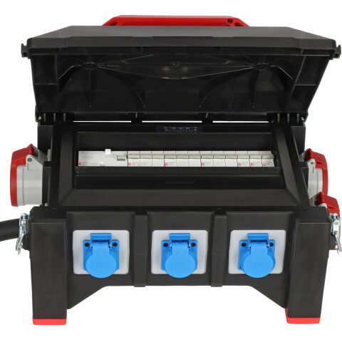 Profi Stromverteiler BSV 5-63A FI 2m H07RN-F5G16.0 CEE32A+2x16A,6x230V