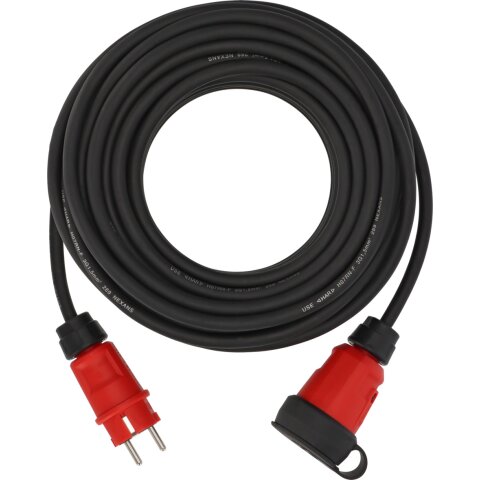 Profi Verl.-Kabel VN 2100 *DE* IP44 25m H07RN-F3G1,5 schwarz