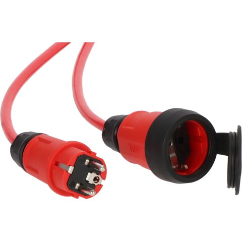 Brennenstuhl Profi Verlängerungskabel VQ 2100 *DE* IP44 25m H07BQ-F3G1,5 rot - 9161250210