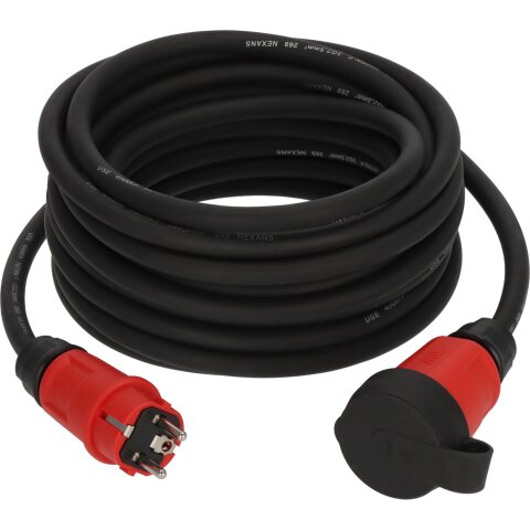 Profi Verl.-Kabel VN 1200 *DE* IP44 10m H07RN-F3G2,5 schwarz