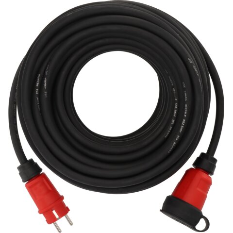 Profi Verl.-Kabel VN 2200 *DE* IP44 25m H07RN-F3G2,5 schwarz