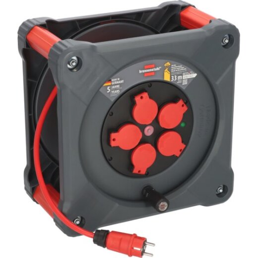 Brennenstuhl ProfessionalKabeltrommel KA 3210 5 *DE* 33m H07BQ-F3G2,5 - 5fach Stedo - 9202330210