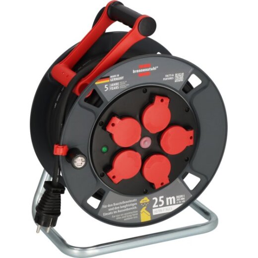 Brennenstuhl ProfessionalKabeltrommel 300 KU 2200 *DE* 25m H07RN-F3G2,5 - 5fach Stedo - 9232250100
