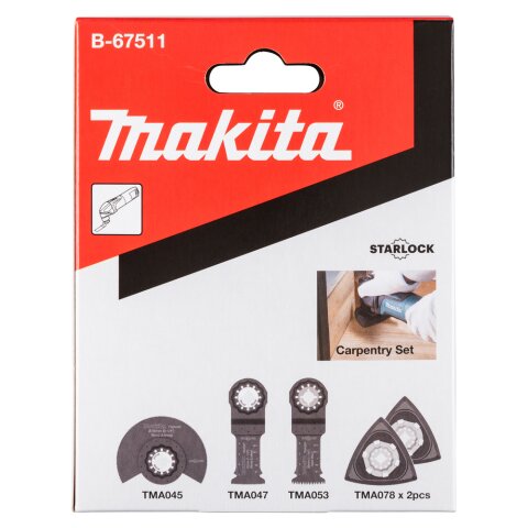Makita Aktion B-67511 Schreinerset 5Stk