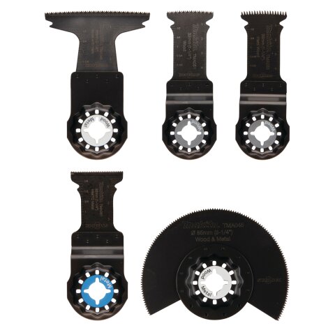 Makita Aktion E-24935 Multitool STARLOCK Set 5-tlg.