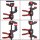 Bessey Einhand-Tischzwinge EZR360 für Führungsschienen | 360° drehbar (2 Stück im Set) - EZR360-15SET