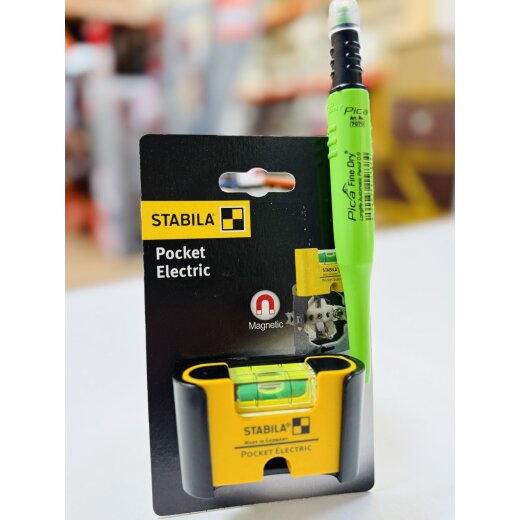 Stabila Pocket Electric & Pica Fine Dry im Set