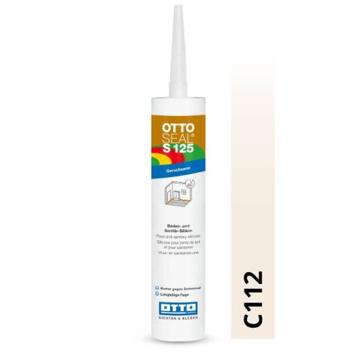 Otto Silikon helljasmin C112 glänzend "OTTOSEAL® S125" geruchsarm 310ml Kartusche MHD 07-2026