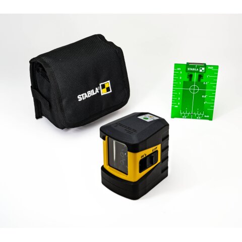 STABILA Kreuzlinien-Laser LAX 60 G, 3-teiliges Set