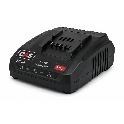 CAS Ladegerät SC 36 | 12–18 V | 3,0 A | für alle CAS Akkus