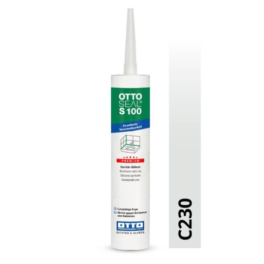 Otto Silikon nebel C230 glänzend "OTTOSEAL® S100" Premium 300 ml Kartusche MHD 08-2026