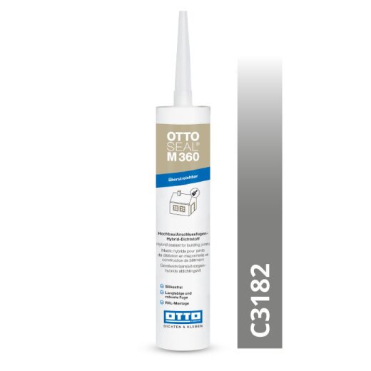 Otto Hybrid-Dichtstoff mittelgrau C3182 glänzend "OTTOSEAL® M360" 300ml Kartusche MHD 08-2026