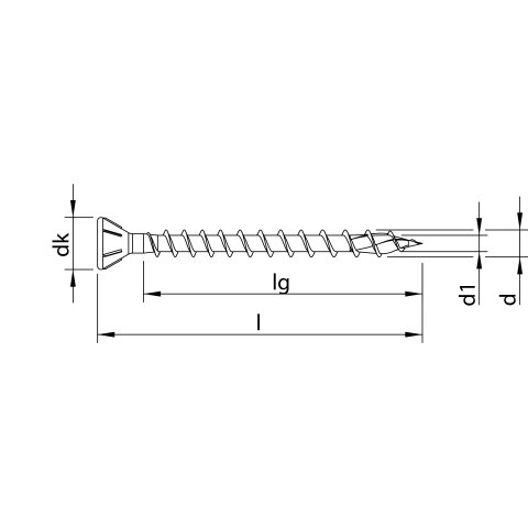 HECO-TOPIX-plus 5 x 80, Senkkopf 60°, HECO-Drive,...
