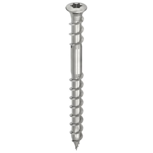 HECO-TOPIX-plus A2 5 x 40, Terrassenschraube, Linsenkopf, HECO-Drive, HD-20, Unterkopfgewinde, 200 Stück