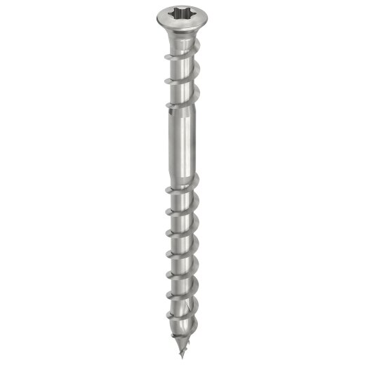 HECO-TOPIX-plus A4 5 x 60, Terrassenschraube, Linsenkopf, HECO-Drive, HD-20, Unterkopfgewinde, 200 Stück