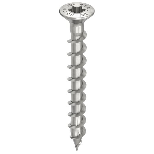 HECO-TOPIX-plus A2 4,5 x 40, Beschlagschraube, HECO-Drive, HD-20, Vollgewinde, 500 Stück