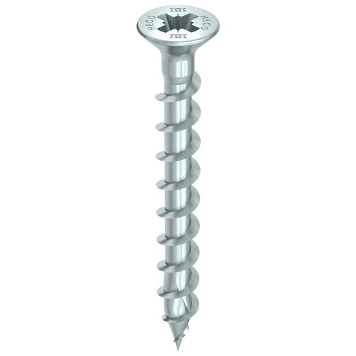 HECO-TOPIX-plus 4,5 x 40, Beschlagschraube, Pozi-Drive, PZD-2, Vollgewinde, A3K, 500 Stück