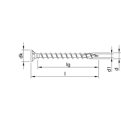 HECO-TOPIX-plus 3,5 x 20, Beschlagschraube, Pozi-Drive,...