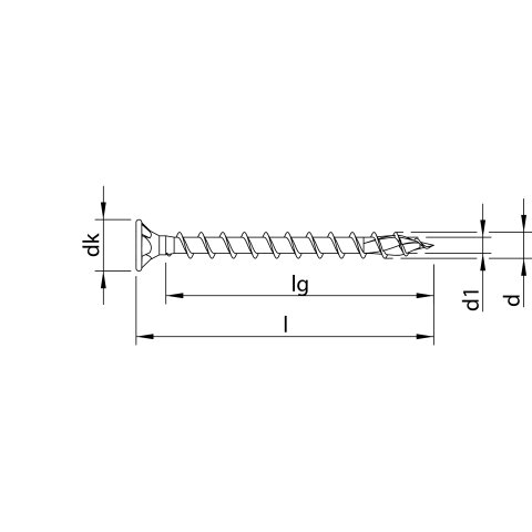 HECO-TOPIX-plus 3,5 x 12, Beschlagschraube, T-Drive,...