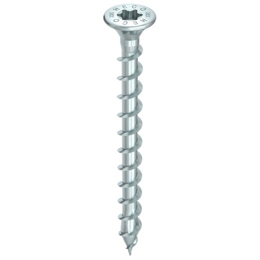 HECO-TOPIX-plus 3,5 x 50, Beschlagschraube, T-Drive, T-15, Vollgewinde, A3K, 500 Stück