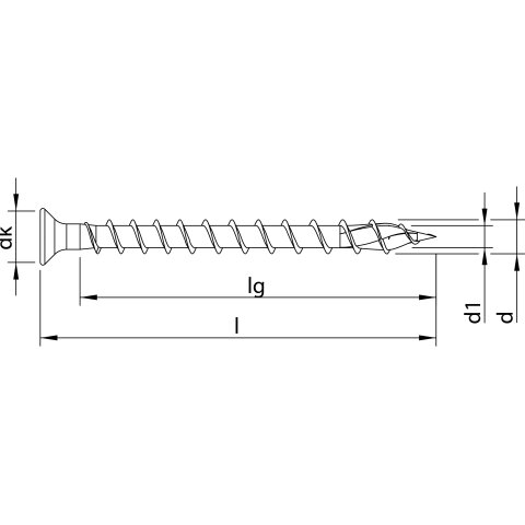 HECO-TOPIX-plus 3 x 25, kleiner Senkkopf, Pozi-Drive,...
