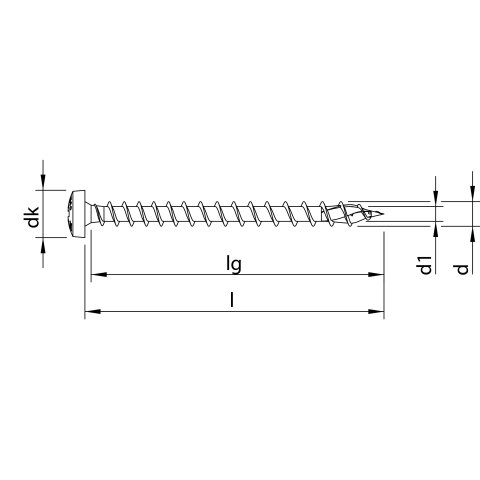 HECO-TOPIX-plus 4 x 15, Rundkopf, Pozi-Drive, PZD-2,...