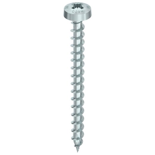 HECO-TOPIX-plus 4 x 40, Rundkopf, Pozi-Drive, PZD-2, variables Vollgewinde, A3K, 200 Stück