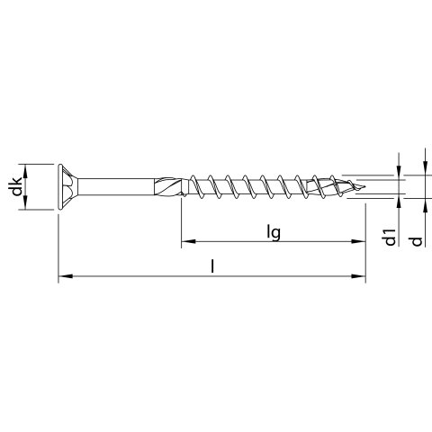 HECO-TOPIX-plus 4,5 x 50, Senkkopf, HECO-Drive, HD-25,...