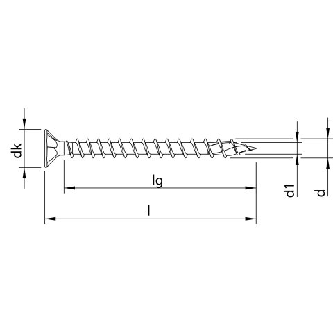 HECO-TOPIX-plus 4,5 x 70, Senkkopf, HECO-Drive, HD-20,...