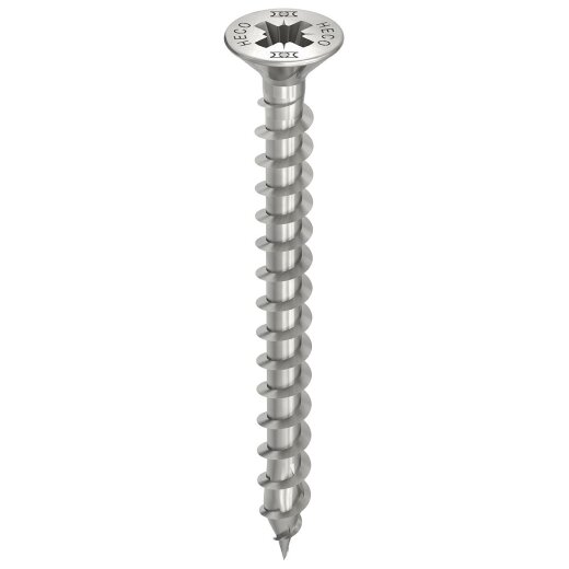 HECO-TOPIX-plus A2 3,5 x 25, Senkkopf, Pozi-Drive, PZD-2, variables Vollgewinde, 200 Stück