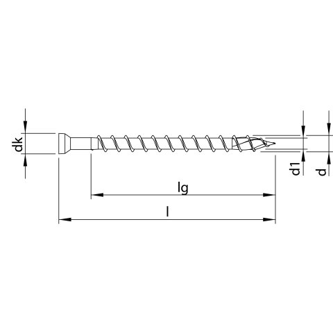 HECO-TOPIX-plus 8 x 550, Zylinderkopf, T-Drive, T-40,...