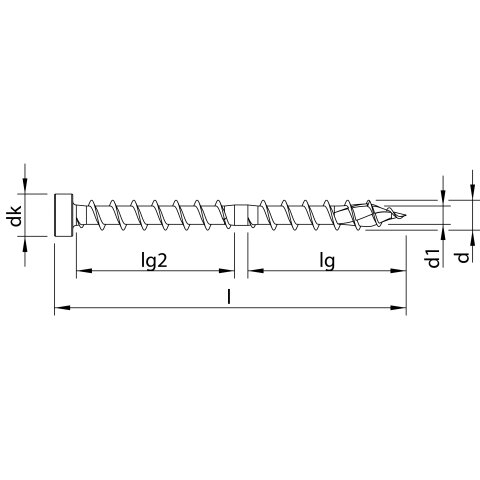 HECO-TOPIX-plus CombiConnect 6,5 x 150, Zylinderkopf,...