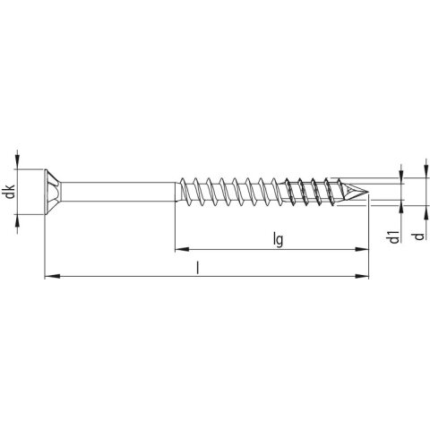 HECO-UFIX 4 x 50, Senkkopf, HECO-Drive, HD-20,...