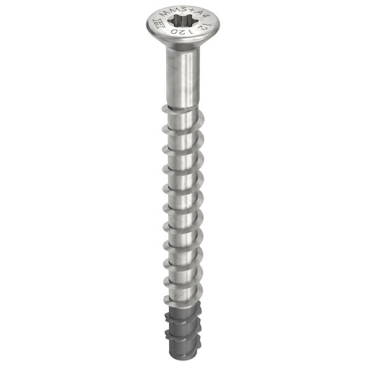MULTI-MONTI-plus F A4 10 x 80, Senkkopf, T-40, blank, 25 Stück