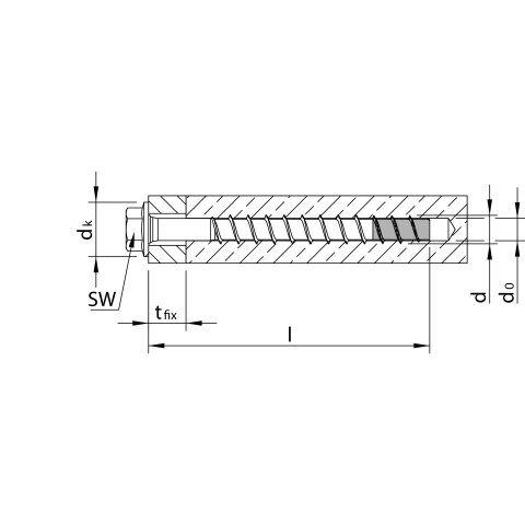 MULTI-MONTI-plus SS A4 12 x 135, Sechskantkopf, SW-15,...