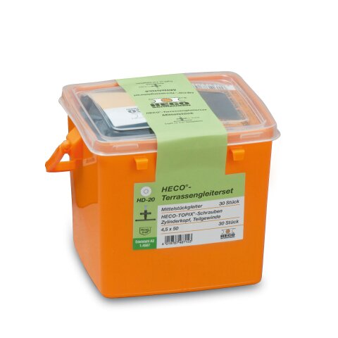 HECO-Terrassengleiterset, 30 x Mittelst., 30 x...